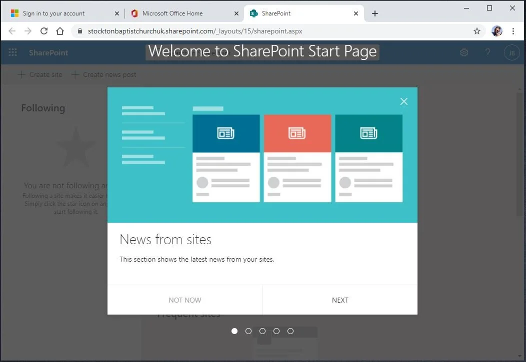 You’ll see a few info slides giving you an overview of what to expect.