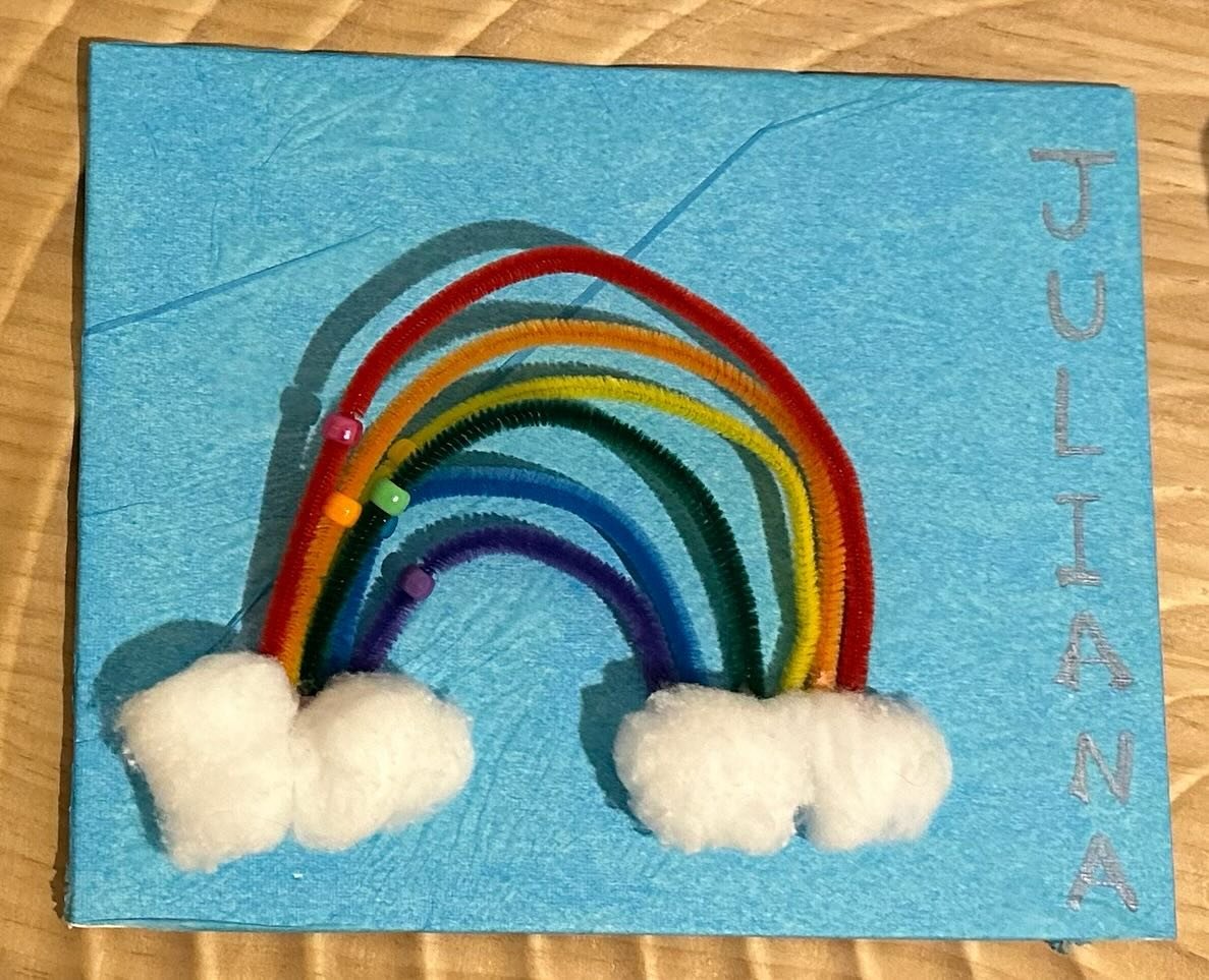 Help your kiddo practice their big feeling breaths each day &mdash; practice when calm to help the body warm up to the practice. This rainbow craft goes with &hellip; you guessed it &hellip; 🌈 rainbow breathing 🌈. Use your breath to blow the bead f