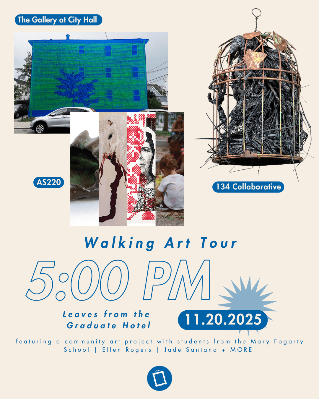 November 20 Gallery Night - 5:00 pm Walking Tour details announced! 