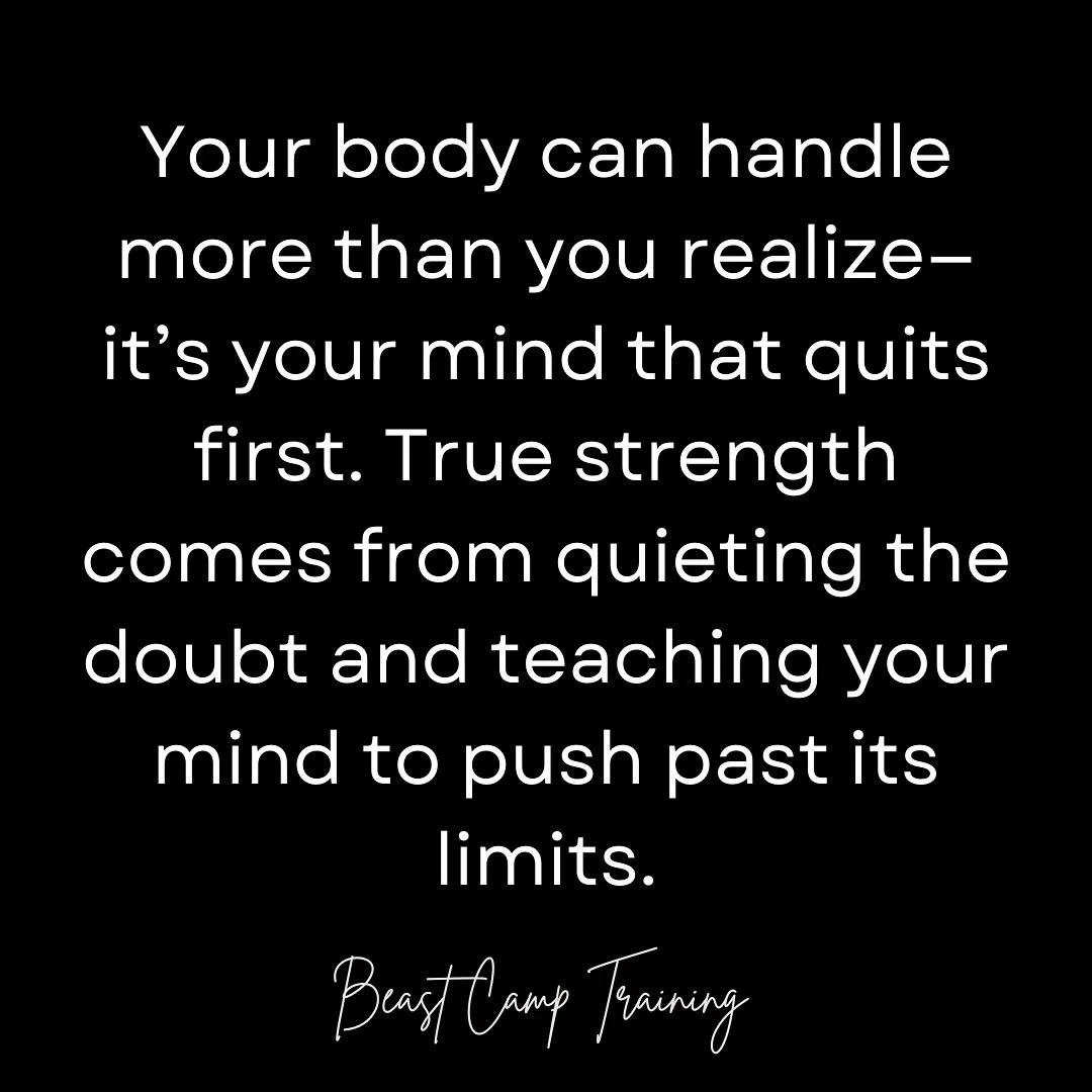 Your body isn&rsquo;t the weak link&mdash;your mind is.
Most people quit long before they actually hit their limit. The discomfort hits, the doubt creeps in, and the mind says &ldquo;enough.&rdquo;

But that&rsquo;s exactly where real strength begins