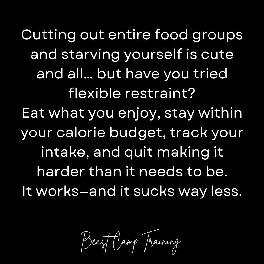 This simply means:

⭐️You keep all foods on the table.
⭐️You stay within your personal calorie budget.
⭐️You track what you eat so you understand your patterns.
⭐️You adjust instead of punish yourself.

Why it works:

⭐️It removes the guilt and the &