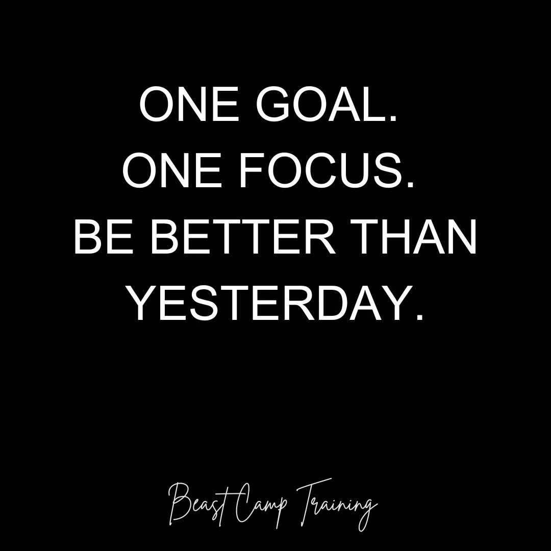 Every morning you wake up with one job&mdash;not to be perfect, not to do it all&mdash;but to do better than you did yesterday.
Eat a little better.
Move your body with intention.
Focus more.
Show up with discipline, even when motivation is low.

Pro