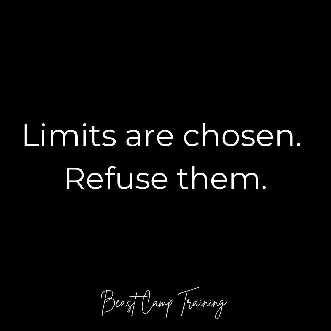 Limits are chosen. Refuse them.

Most people stay exactly where they are because it&rsquo;s comfortable&mdash;not because it&rsquo;s all they&rsquo;re capable of.
Growth starts the moment you stop negotiating with excuses and start demanding more fro