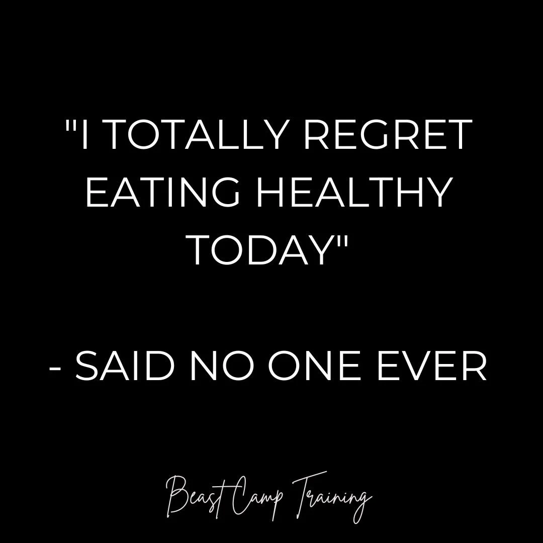 &ldquo;I TOTALLY REGRET EATING HEALTHY TODAY&rdquo;&mdash; said no one ever.

But you know what people do regret?

Skipping the workout they had time for.Choosing comfort over progress.Letting another day go by without showing up for themselves.

You