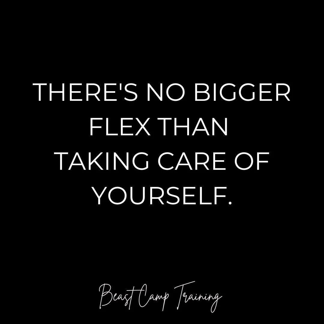 There&rsquo;s no bigger flex than taking care of yourself.

Not the hustle.
Not the grind.
Not the highlight reel.

It&rsquo;s the discipline to show up when no one&rsquo;s watching.
It&rsquo;s choosing the workout, the walk, the water&hellip; when e