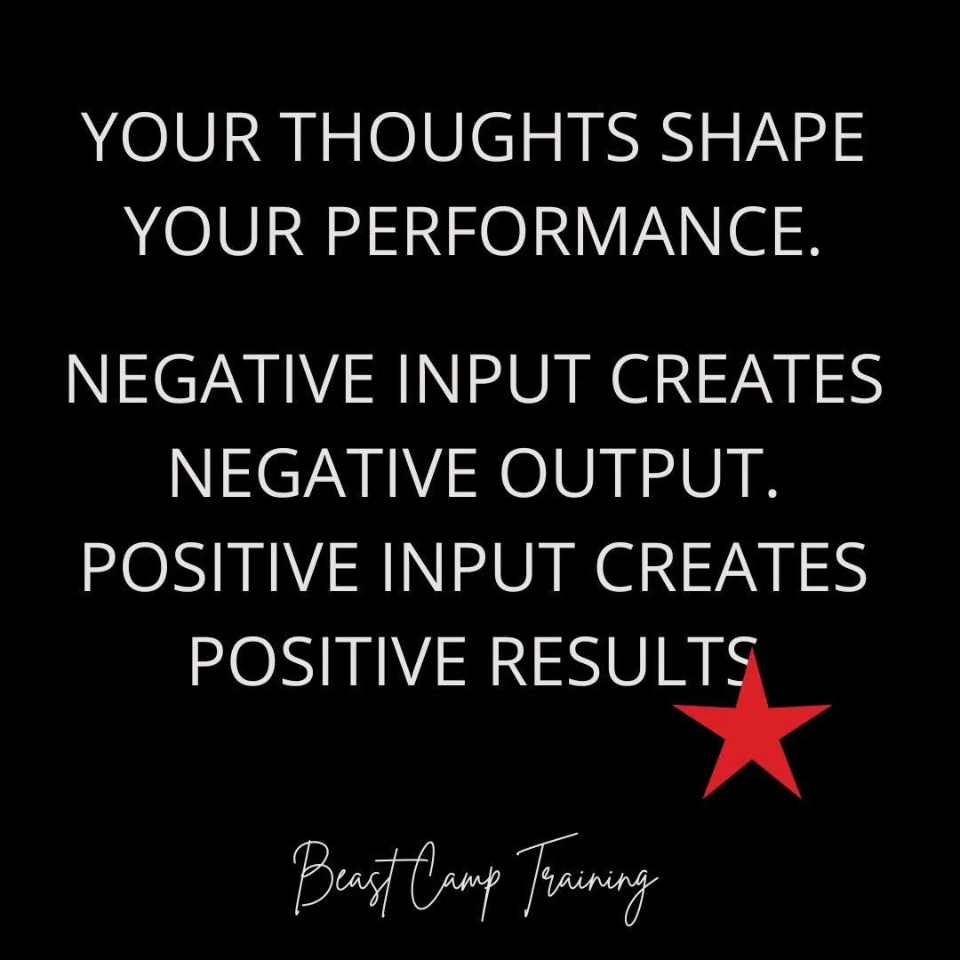 Your thoughts affect everything.
How you train.
How you respond under pressure.
How long you keep going when things get hard.

Feed your mind negativity, and your performance will suffer.
Feed it discipline, confidence, and purpose, and your results 