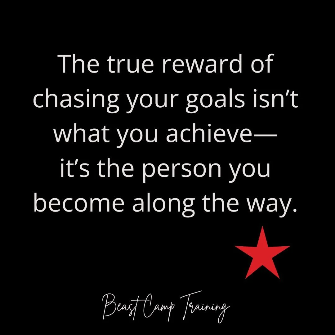 The true reward of chasing your goals isn&rsquo;t what you achieve&mdash;it&rsquo;s the person you become along the way.

Every early morning.
Every workout.
Every challenge.
Every setback.

They are shaping you into someone stronger, more discipline