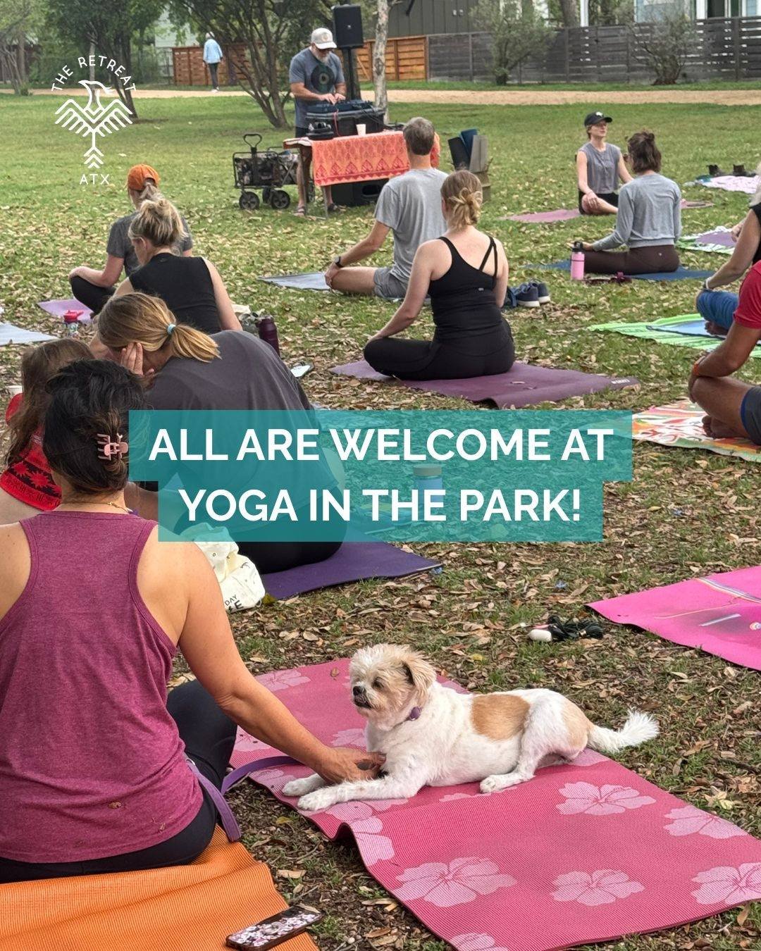 Yoga in the Park is THIS Saturday &amp; everyone is welcome! 🌞🌳🧘&zwj;♀️

Community is the heartbeat of The Retreat &mdash; and every class, every event, especially Yoga in the Park, is created with you in mind. Whether you&rsquo;re a parent, grand