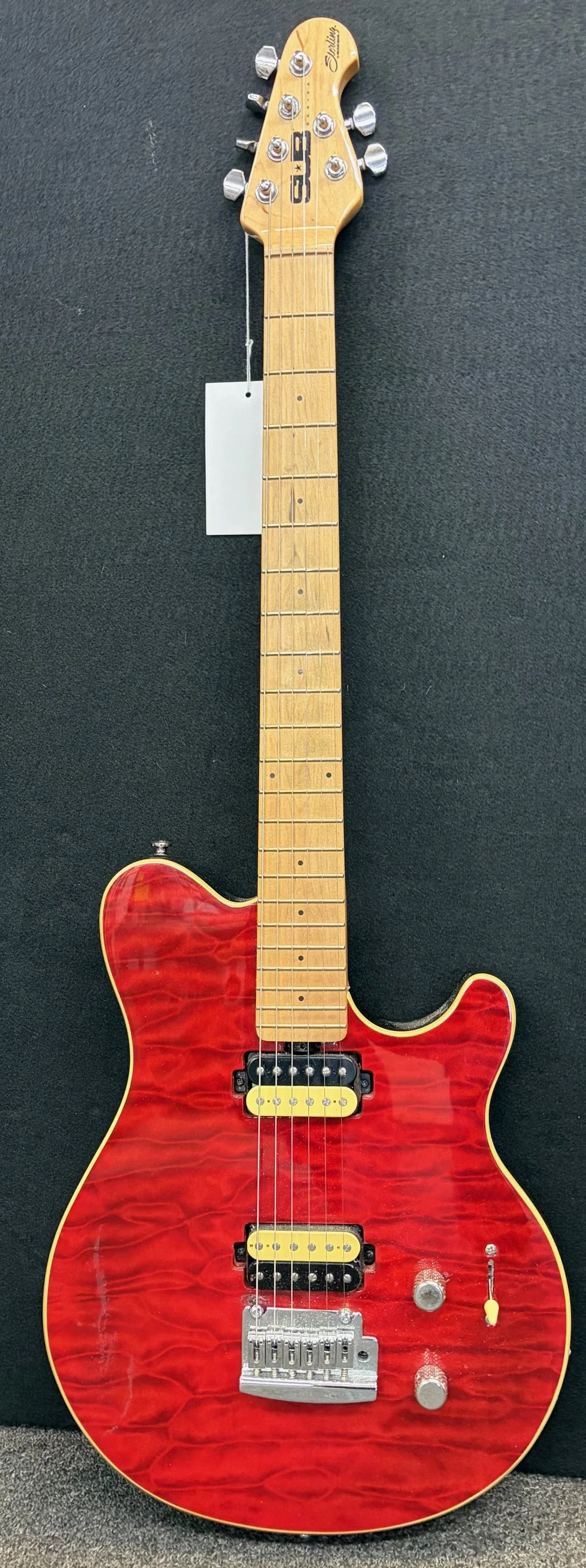 Used Sterling by Music Man SUB AXIS AX3-Trans Red