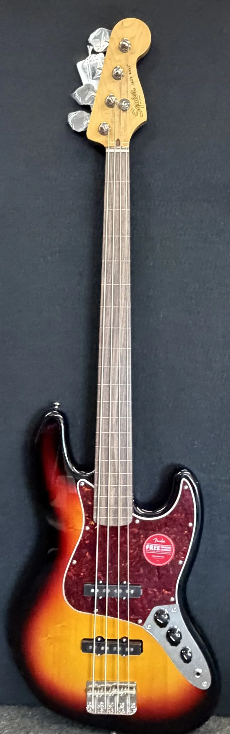 Squier Classic Vibe 60s Fretless Jazz-Sunburst 