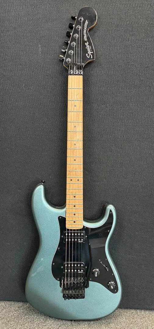 Used Squier Contemporary Strat HH FR-Gunmetal Metallic
