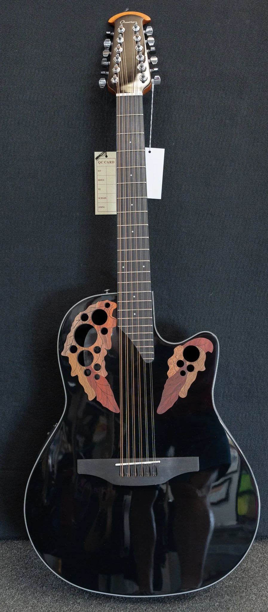 Ovation CE-44 - 12 string - Black