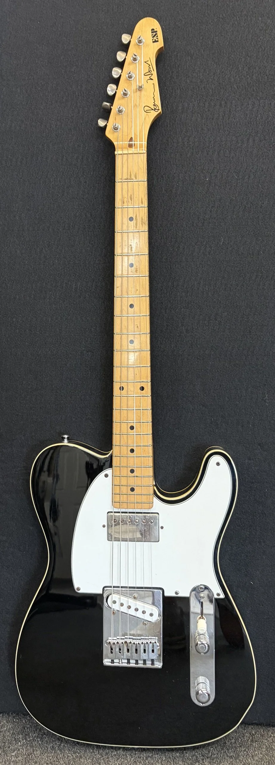 Used ESP Ron Wood SIgnature tele-Black