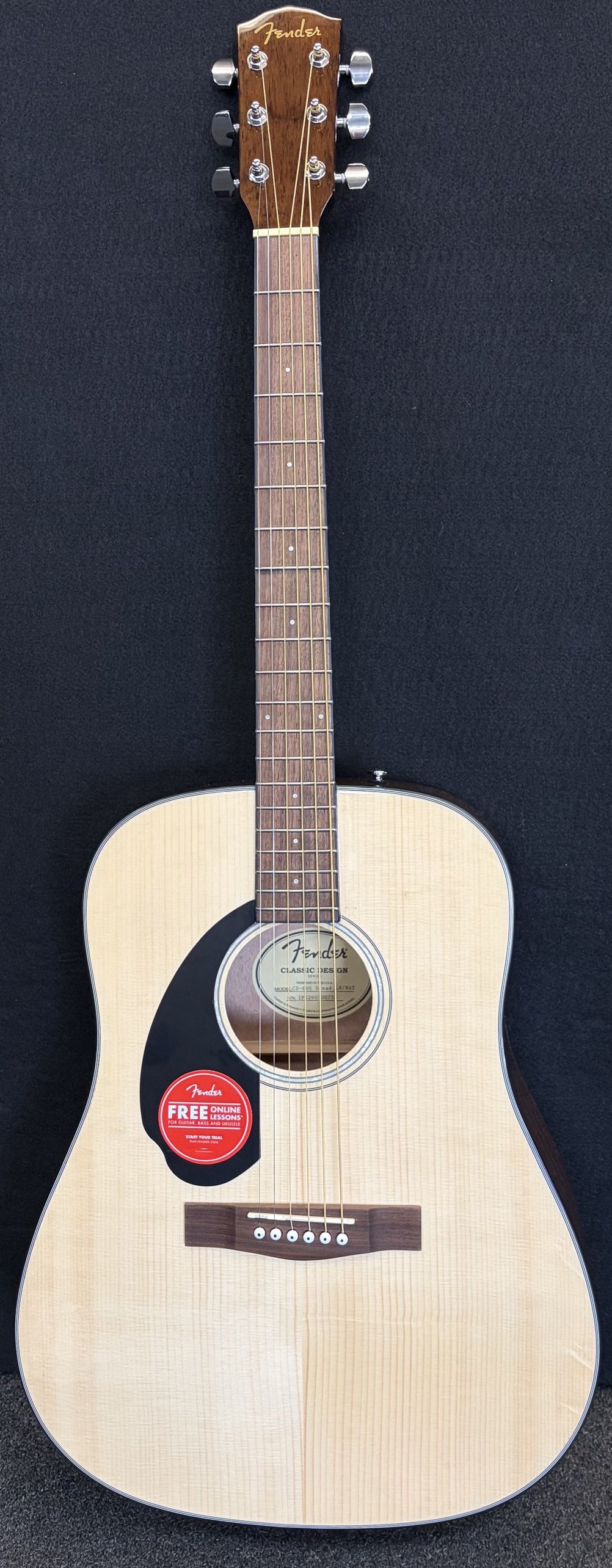 Fender CD60S left handed-natural