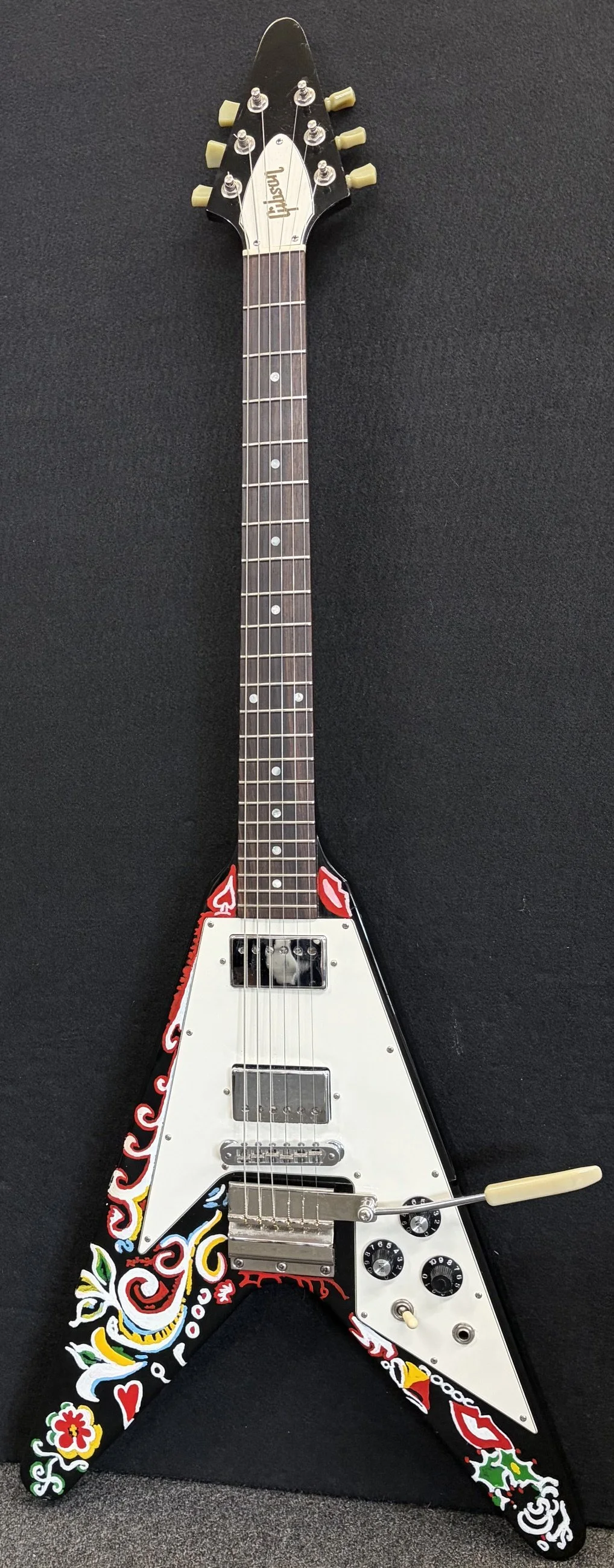 Gibson Flying V-Handpainted Jimi Hendrix style
