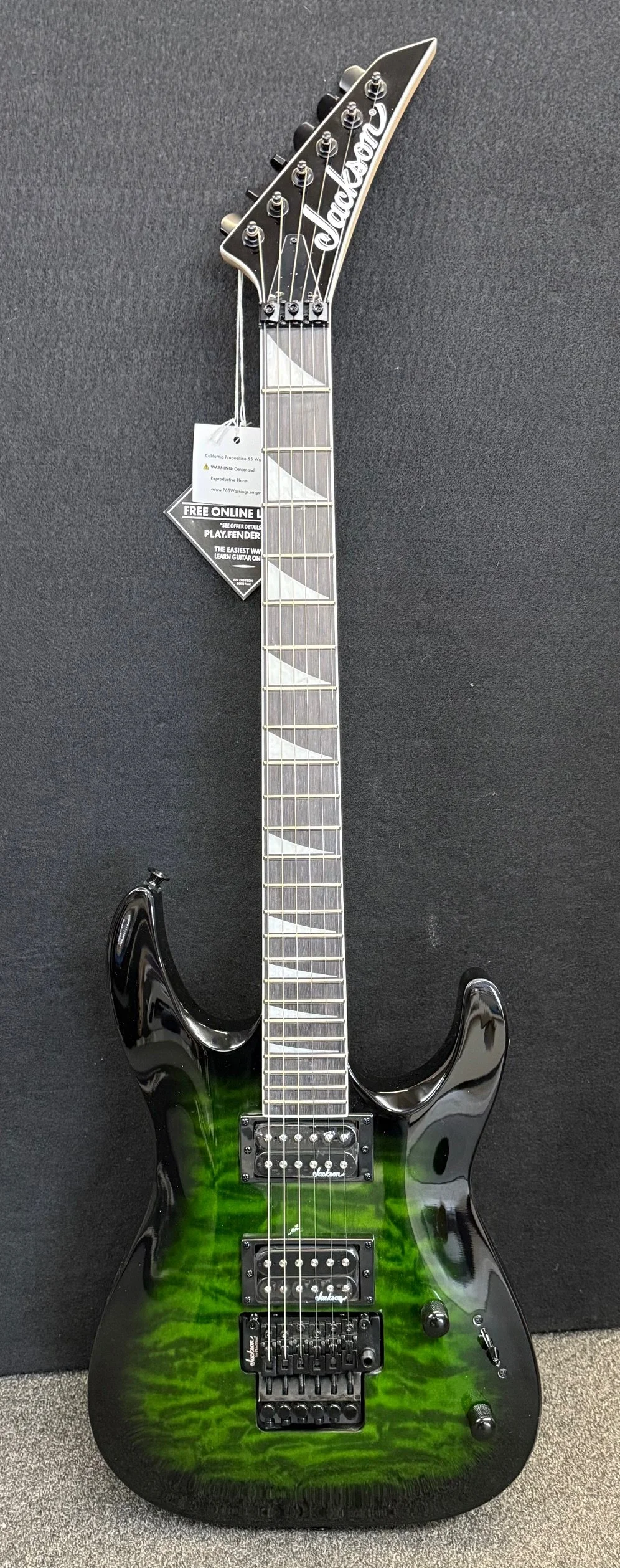Jackson JS Arch Top JS32QDKA- Trans Green Burst