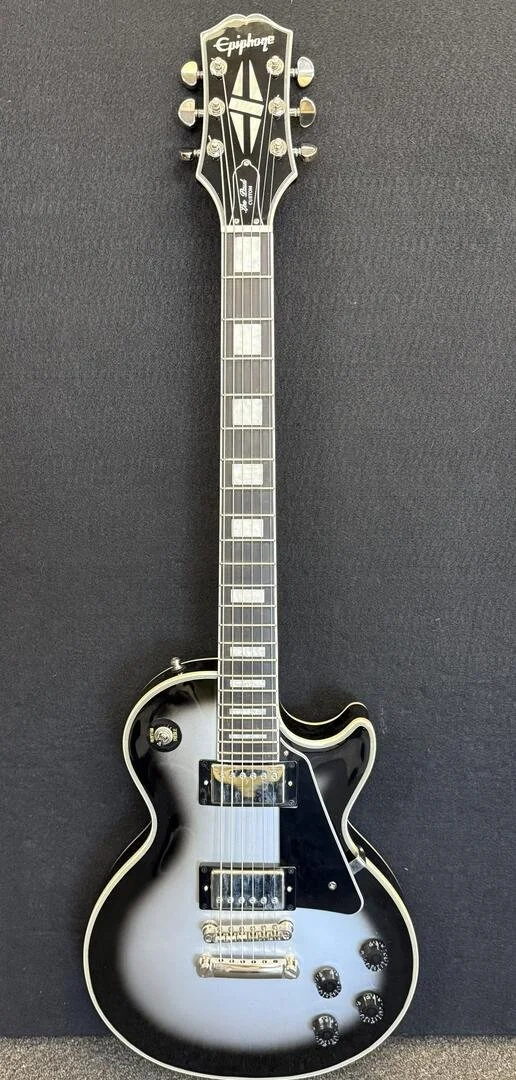 Used Epiphone Les Paul Custom- Silverburst