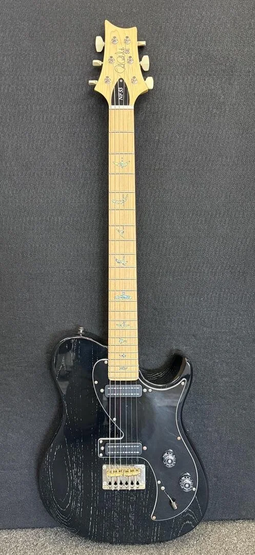 Used PRS SE NF 53- Black Doghair with deluxe bag