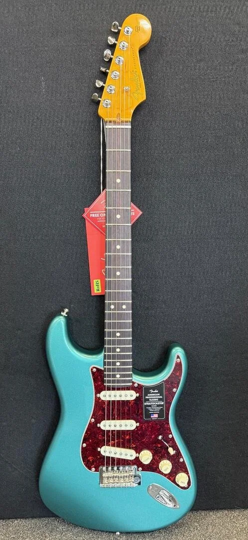 Fender American Classic Stratocaster- Faded Sherwood Green with Deluxe Bag