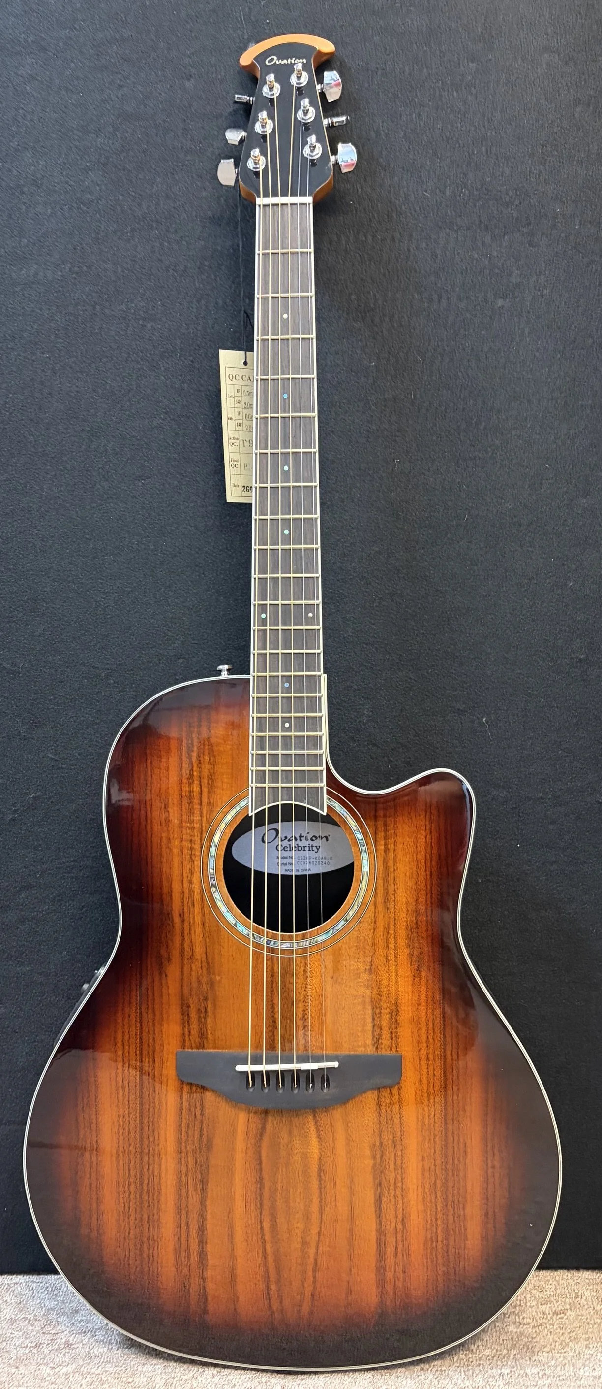 Ovation CS28P KOA BURST SS