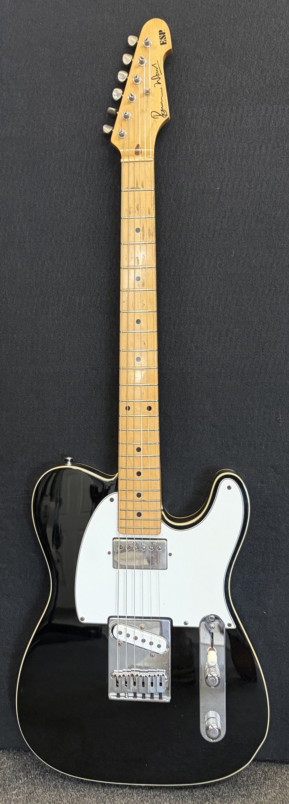 Used ESP Ron Wood Signature Tele-black
