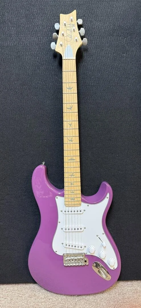 Used PRS SE Silver Sky- Summit Purple with bag