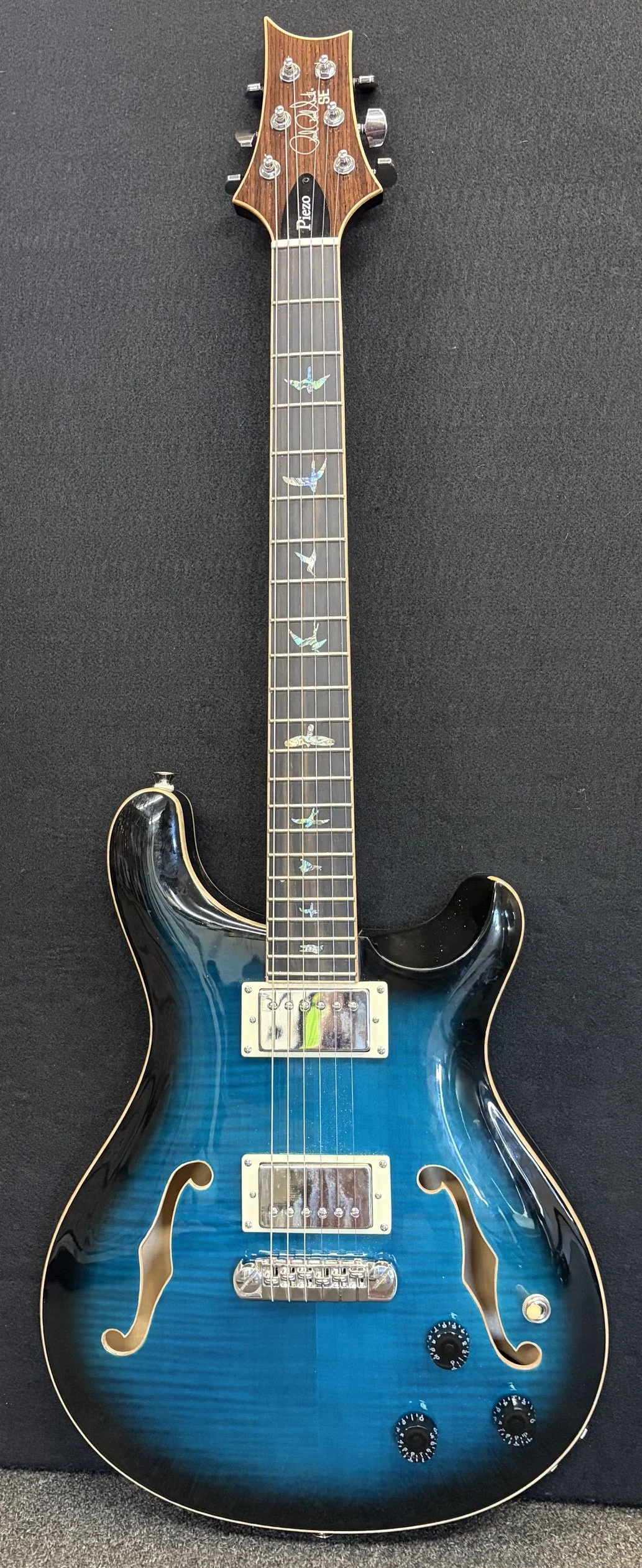 Used PRS SE Hollowbody II Piezo-Peacock Blue