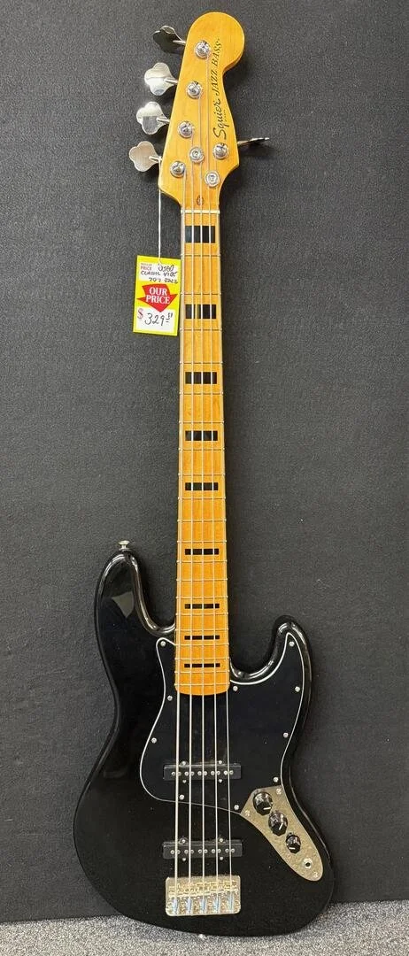 Squier Classic Vibe 70's Jazz Bass V- Black