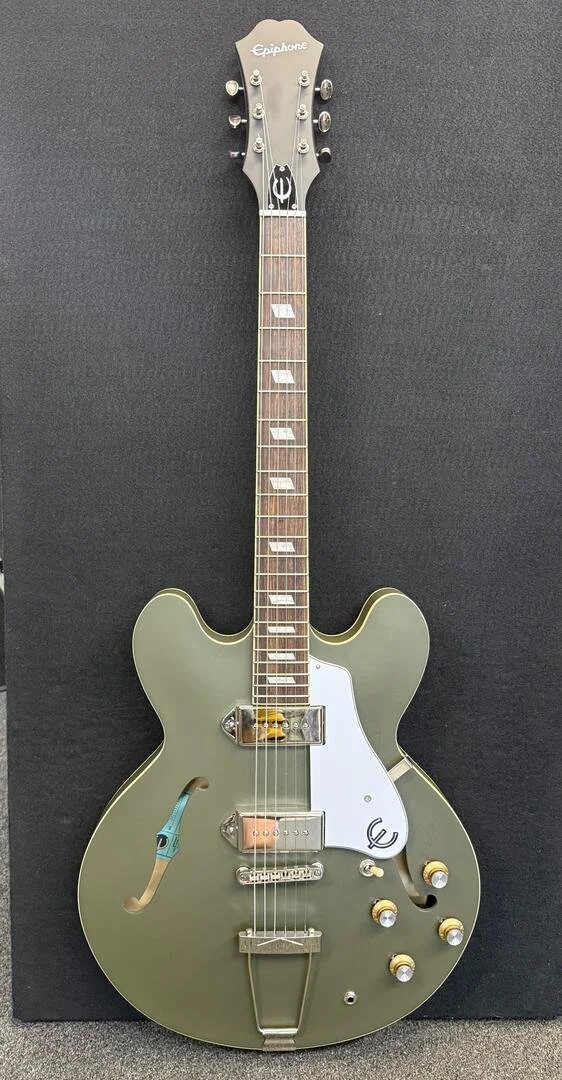 Used Epiphone Casino- Worn Olive Drab