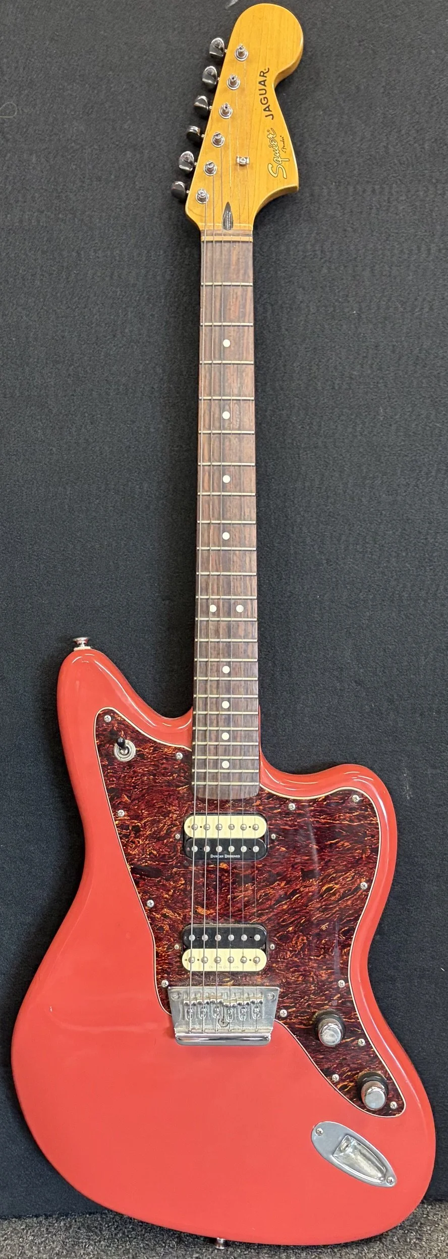 Used Squier Vintage Modified Jaguar HH-Fiesta Red