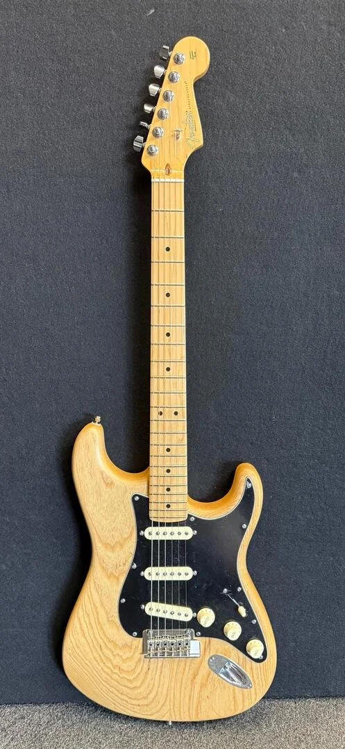 Used Fender LTD. ED. American Standard Oiled Ash Strat-Natural with case