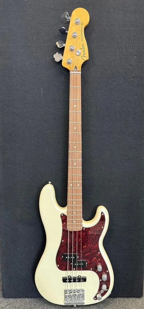 Used Fender Player Plus P Bass- Olympic Pearl with bag