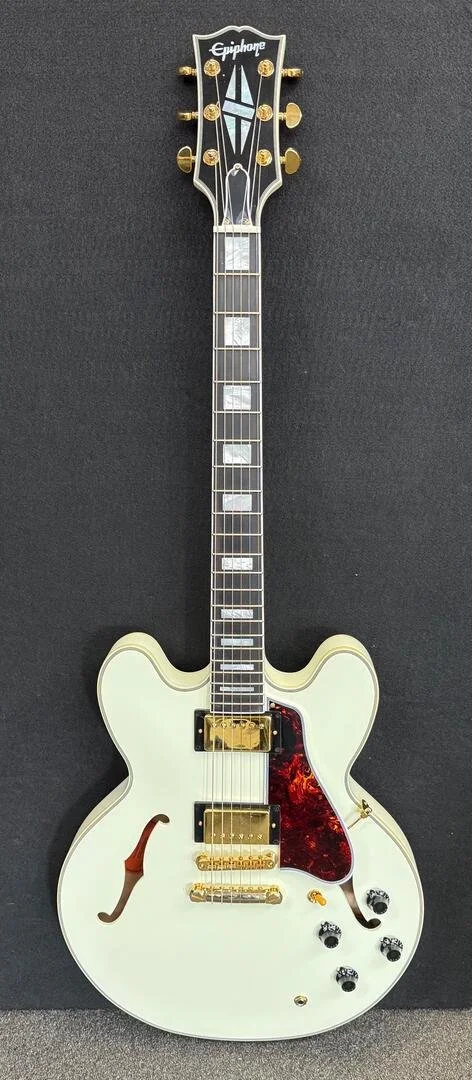 Used Epiphone Inspired by Gibson ES-355- White with case
