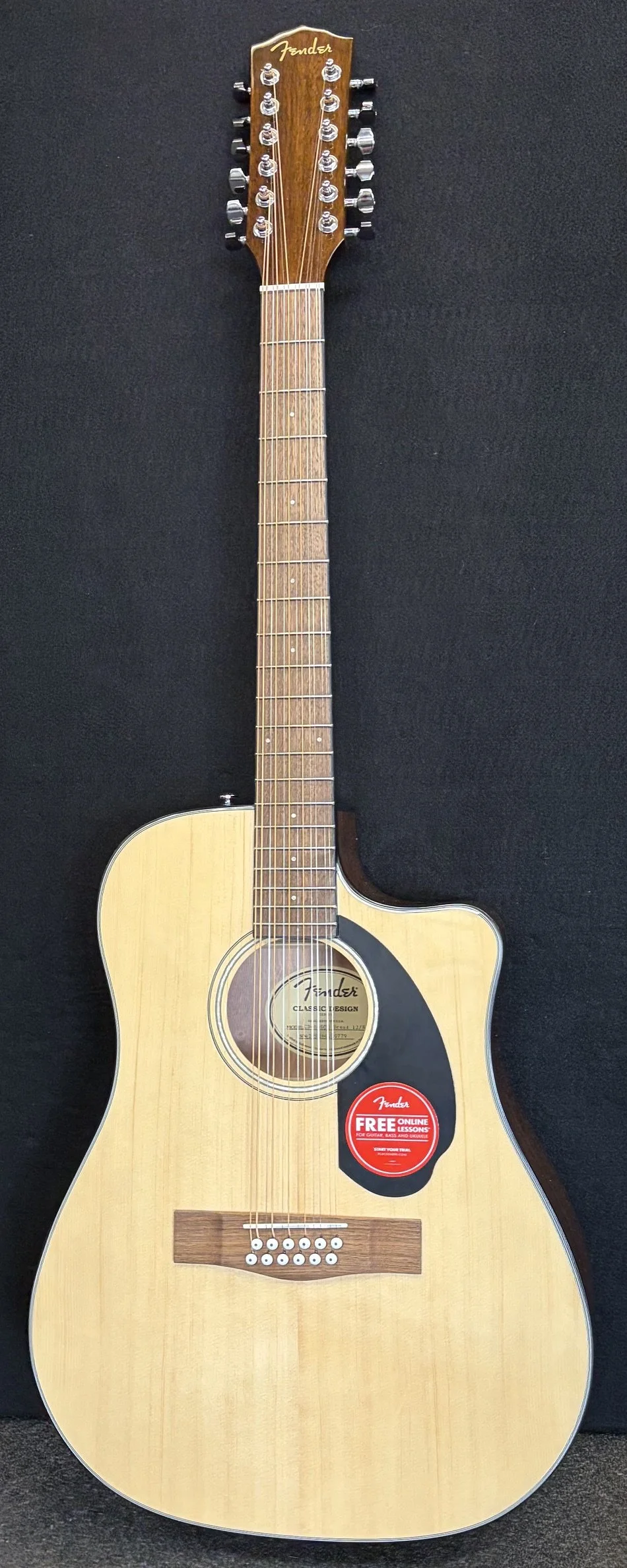 Fender CD60SCE 12 string-natural