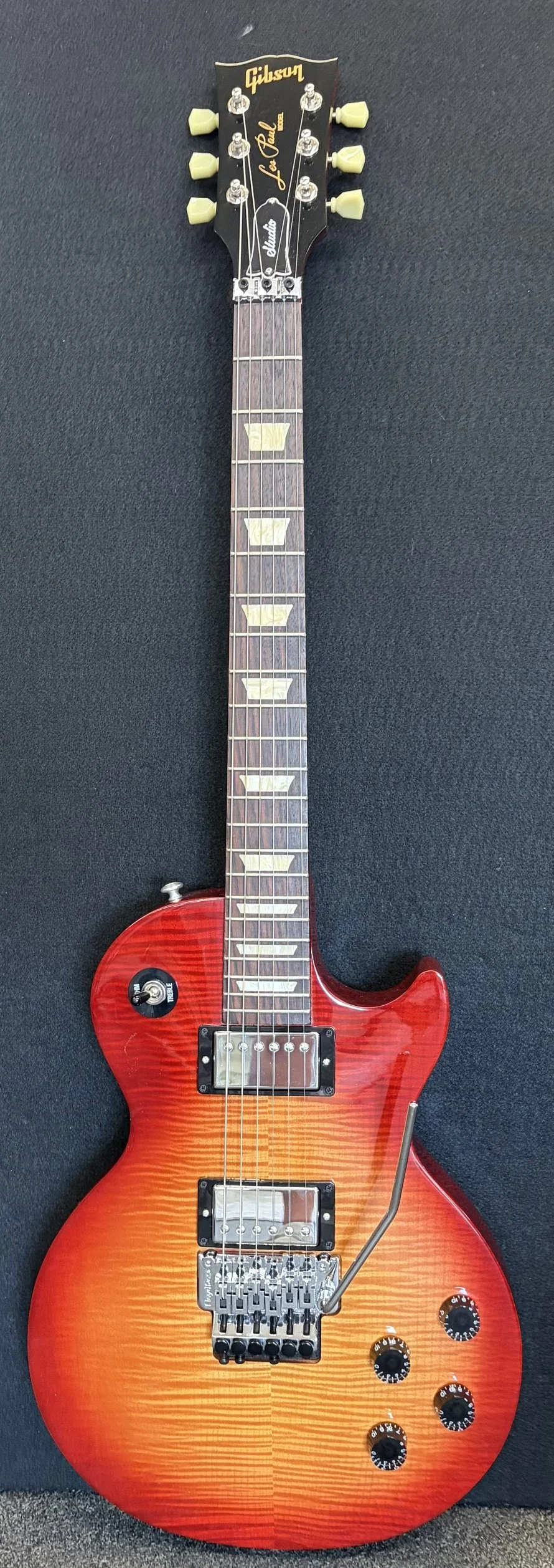 Used Gibson Les Paul Studio Floyd Rose-Cherry Sunburst