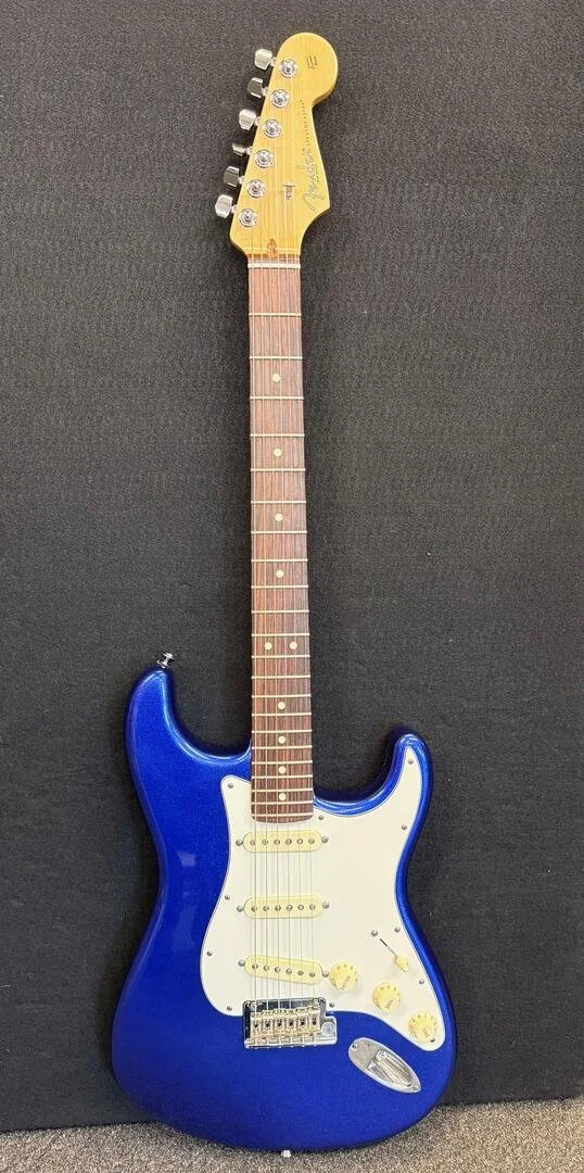 Used Fender American Standard Strat- Mystic Blue with case
