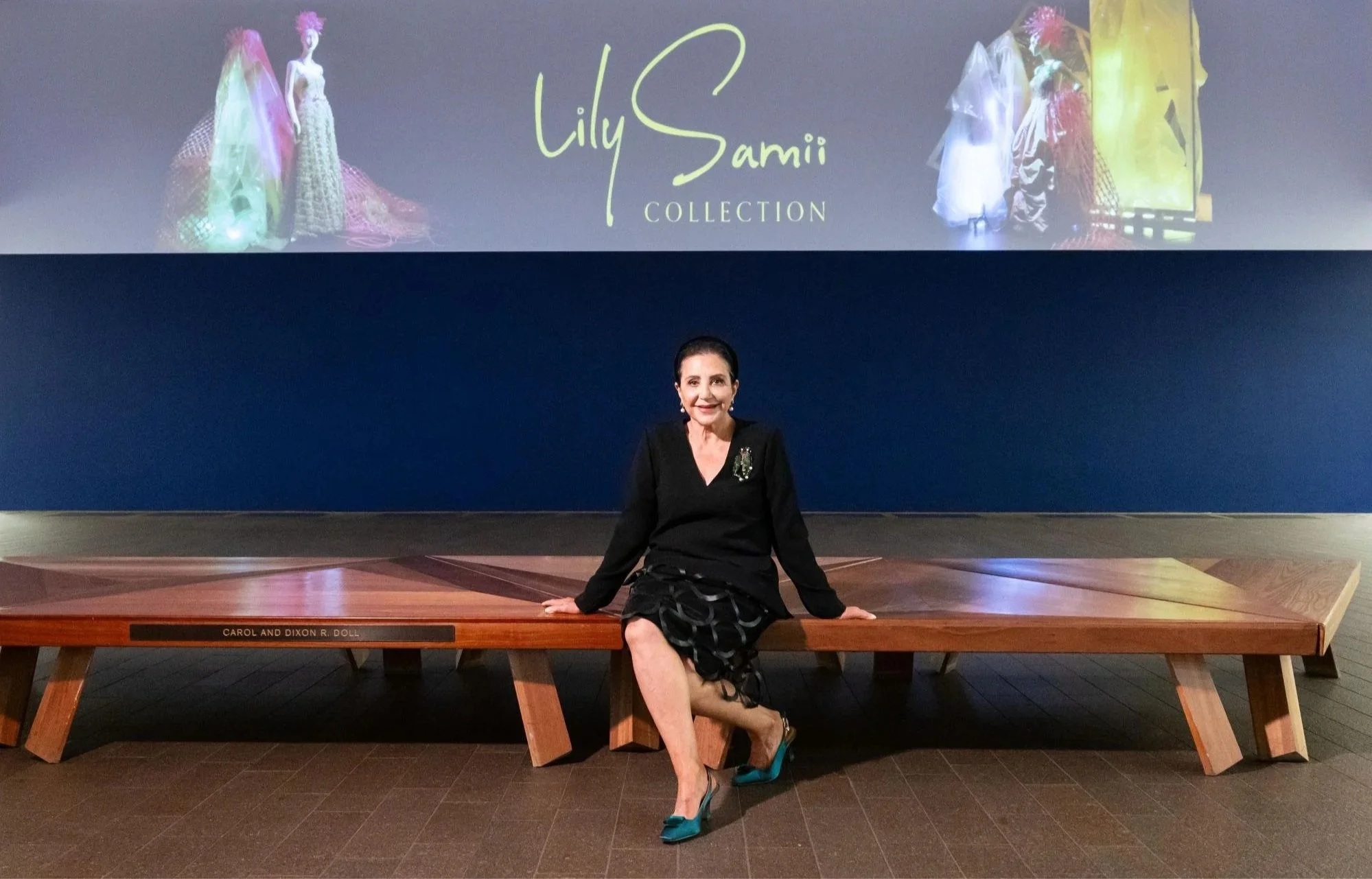 Lily Samii posing at de Young Museum