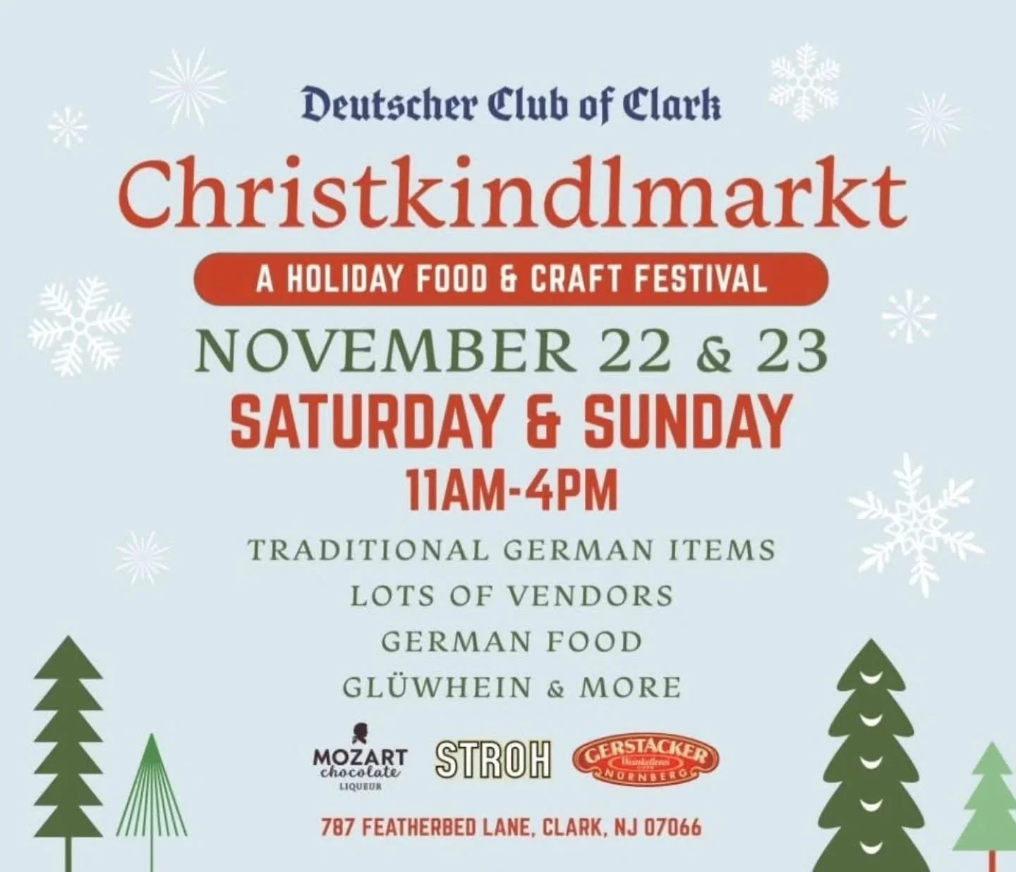 Mark your calendar! We're thrilled to share that we've secured a table at Deutscher Club of Clark Inc's Christkindlmarkt 2025 this year, featuring incredibly unique gift items and 2026 Rahway River Parkway calendars featuring all of this year's conte