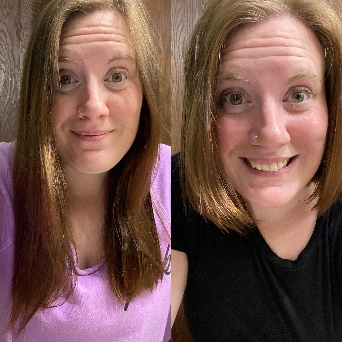 Who gave me scissors? 💇&zwj;♀️ 

😳 this was NOT the intended results and after a couple days of a minor existential crisis &hellip; 😂 &hellip; I&rsquo;m excited about the short hair!