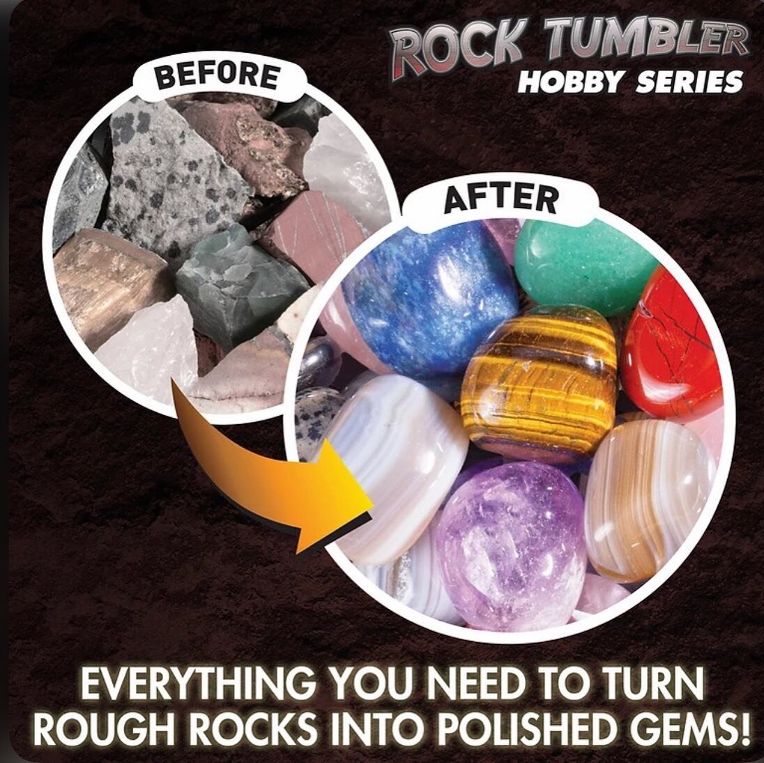 Here&rsquo;s a fun idea for the weekend! This rock tumbler kit has everything you need to create gemstones! Includes the tumbler and barrel, half pound of gemstones (9 different types), polishing grit (4 grades), jewelry fastenings, learning guide, a