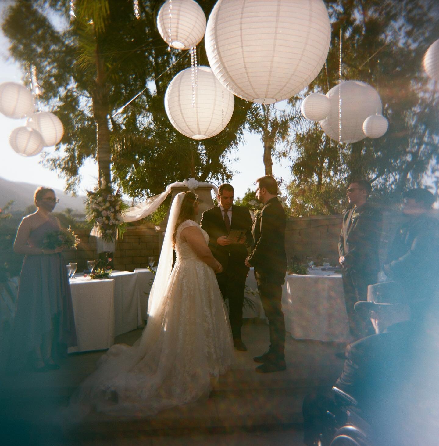 Alex + Alicia on their wedding day #120mm #holga