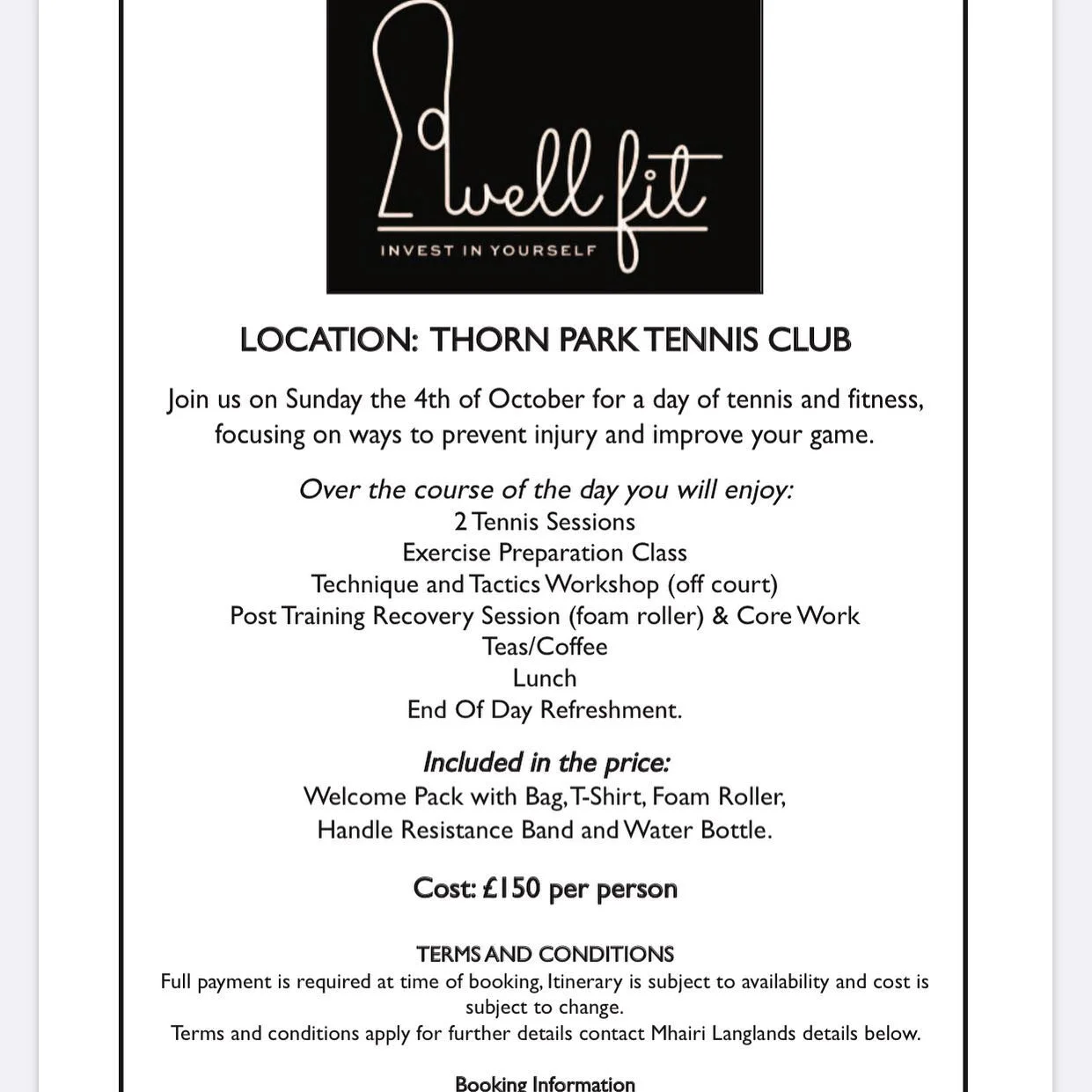 The countdown is on...... #tennis #fitness #wellfit