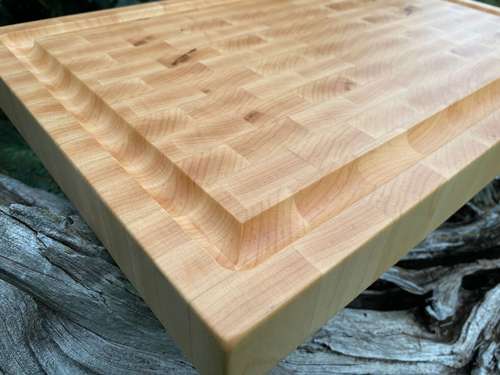 End Grain Walnut Large Cutting Board with Juice Groove — Anderson  Woodworking