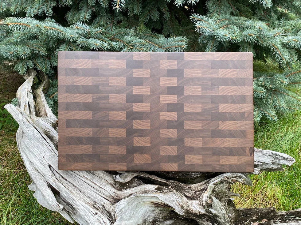 End Grain Walnut Cutting Board
