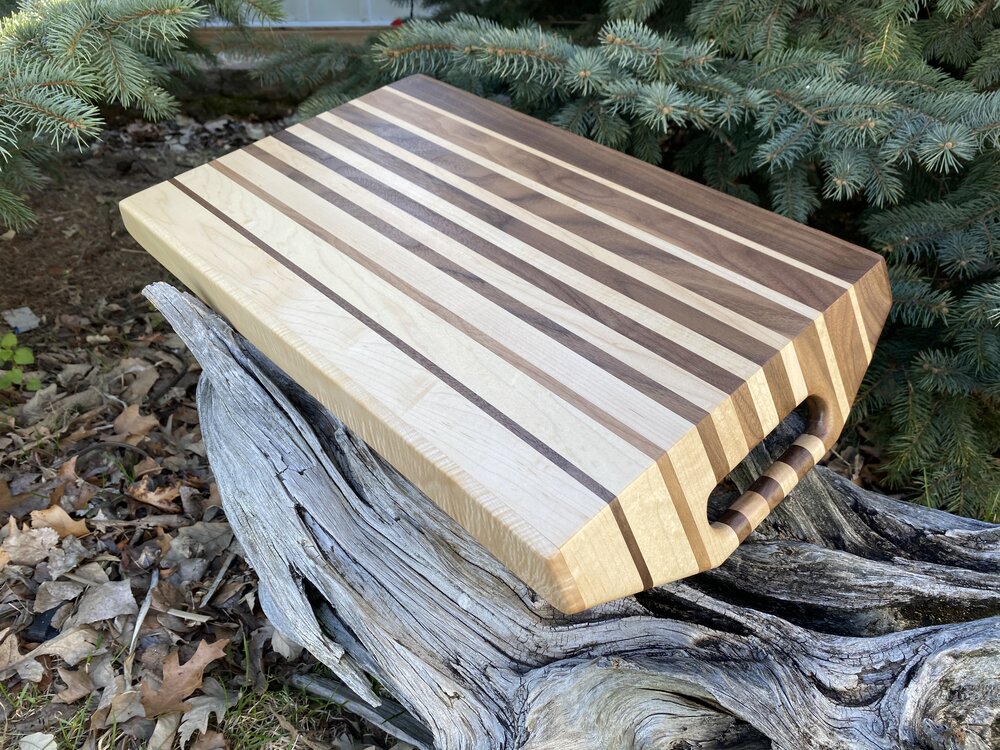 End Grain Maple Cutting Board with Juice Grooves 18x12x1.5'' 