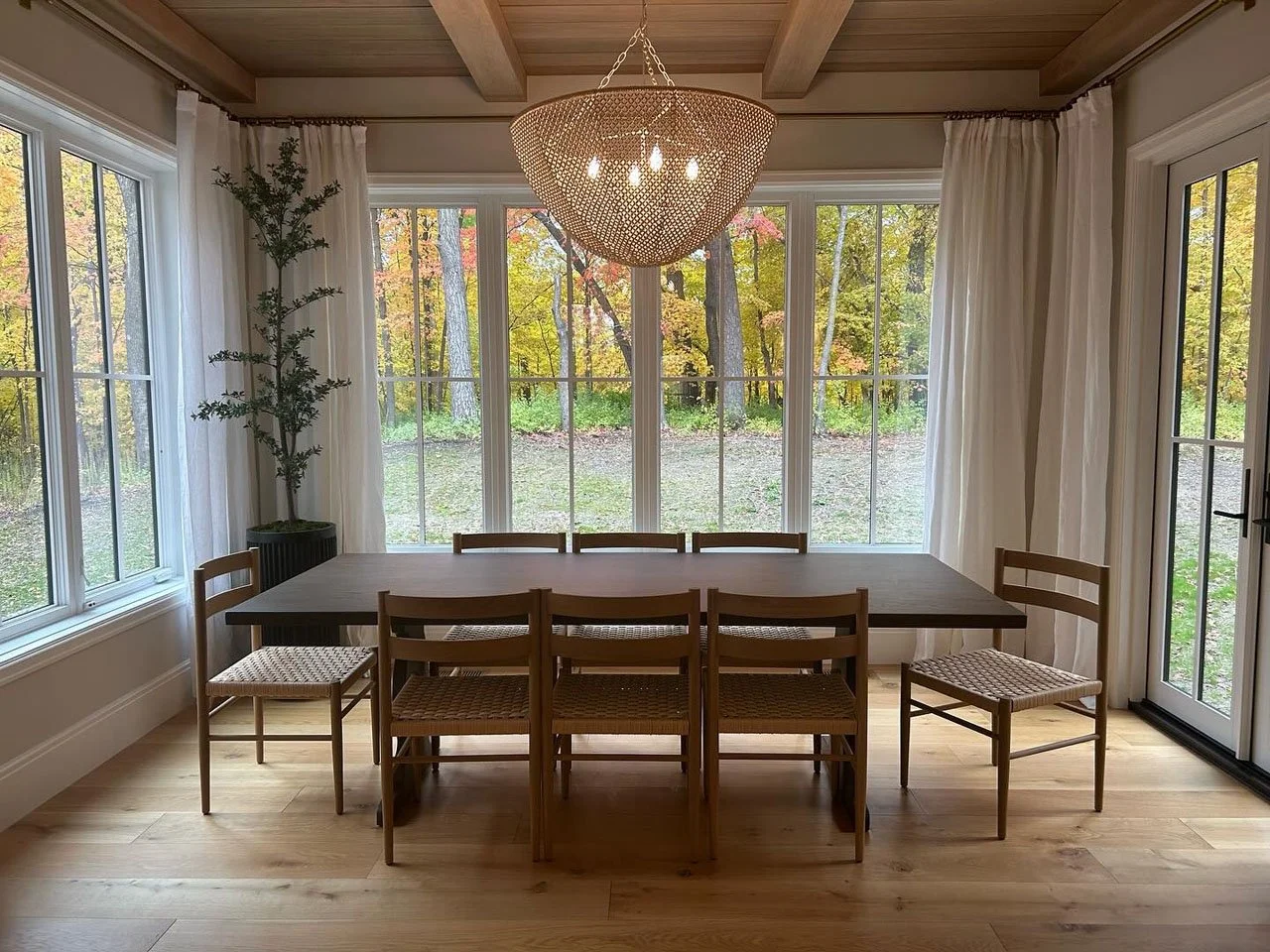 Custom White Oak Straight Leg Design — Anderson Woodworking