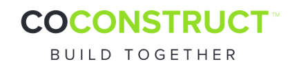 CoConstruct logo with the slogan 'Build Together'