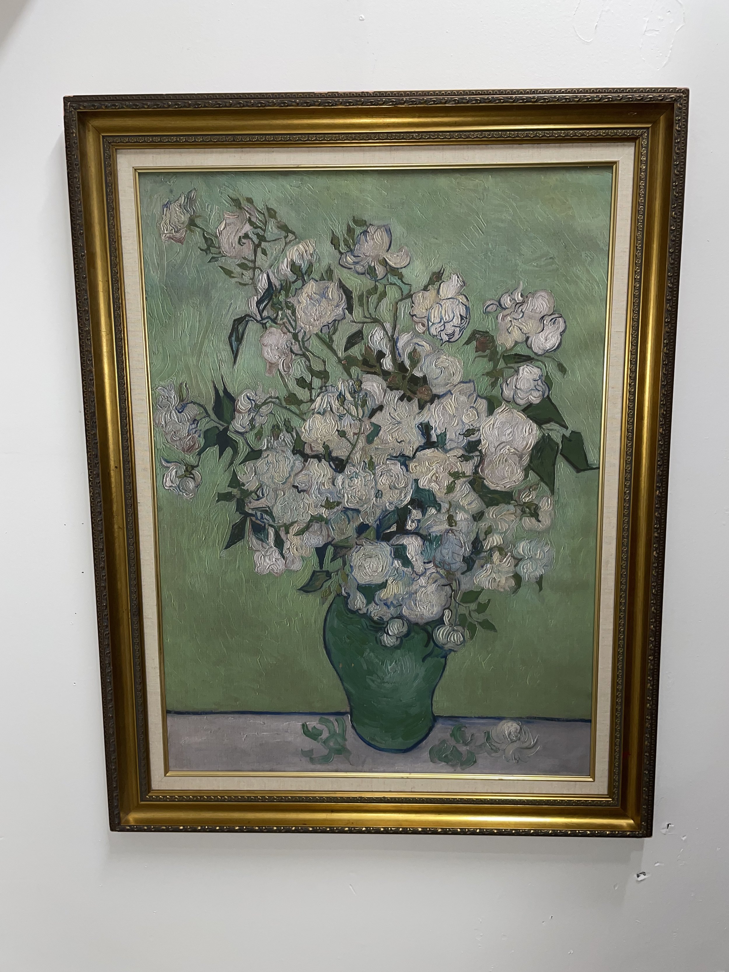Pink Roses In A Vase