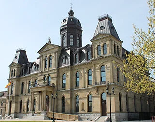 New Brunswick legislature and old fortifications