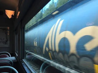 View from the railway siding